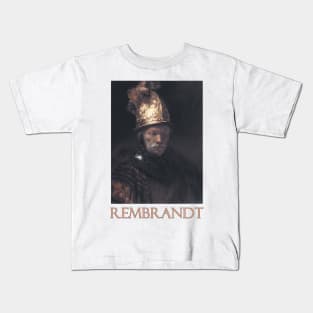 The Man with the Golden Helmet by Rembrandt van Rijn Kids T-Shirt